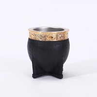 Tasse à thé fabriquée en Argentine, en acier inoxydable 304, double paroi isolée, motif crocodile, tasse cadeau d'affaires en stock