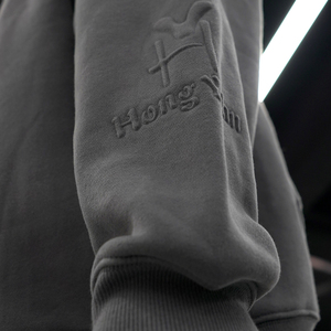 Sudadera con Capucha Personalizada de Estilo Urbano Informal, Ajuste Holgado, con Estampado 3D en Relieve, de Algodón Premium Transpirable - Product Image 3