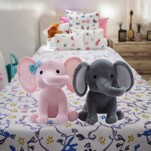 Vente chaude en peluche jouet éléphant doux canapé oreiller poupée cadeau d'anniversaire pour enfants en peluche bébé éléphant jouets en peluche - Product Image 3