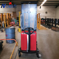 Offre Spéciale 1000kg 1.5t 2ton 3m Portable Palette Auto Charge Manuel Chariot Élévateur Semi Électrique Gerbeur Récupérateurs