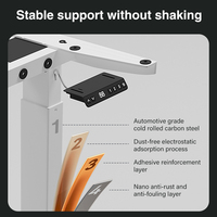 Cadre de Bureau Intelligent Électrique Réglable à Double Moteur pour Télétravail et Bureau