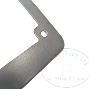 Portaplacas de Motocicleta Negro Personalizado, Cubierta de Placa de Licencia de Plástico en Blanco, Marcos de Placa de Licencia de Metal de Tamaño Pequeño - Product Image 5