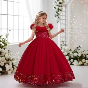 Abito da Sera Bianco Soffice per Bambina, Vestito da Principessa Personalizzato, Elegante Abito da Damigella per Bambine per Matrimoni - Product Image 5