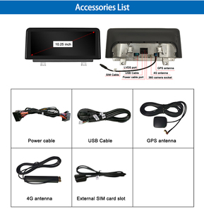 Aksesori Mobil 10.25 "antarmuka Multimedia F30 <span class=keywords><strong>Android</strong></span> Monitor navigasi untuk BMW EVO 2018-2019 layar Carplay - Product Image 6