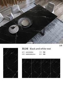 Piastrelle per pavimenti <span class=keywords><strong>in</strong></span> finto marmo Nero ceramica lucida artificiale Nero Marquina marmo lastre di pietra sinterizzata - Product Image 5