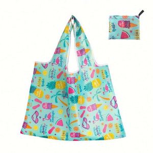 Portable Expandable Tote Bag | Lightweight Foldable Design for Travel & <b>Shopping</b> | Innovative Promotional Item - Product Image 4