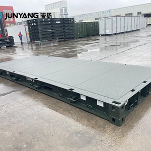 Plateforme de conteneur maritime certifiée CSC de 20 pieds avec plancher en acier Corten, base en acier renforcé de 20 pieds à vendre - Product Image 3