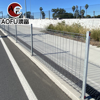 Anping Clôture en treillis soudé galvanisé à chaud de 1.8m avec grille triangulaire BRC