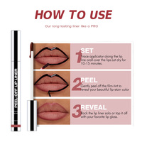Crayon Teintant Lèvres Waterproof Longue Tenue Vegan Non Transférable à Pointe Feutre Effet Peel-Off Marque Privée