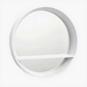Home Decor White Black Round Wall <strong>Mirror</strong> <strong>Porthole</strong> Make up Hallway Bathroom Bedroom Hanging <strong>Mirror</strong> with Shelf - Product Image 3