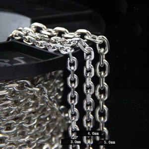 Цепочка Из серебра <span class=keywords><strong>2</strong></span>,<span class=keywords><strong>2</strong></span> пробы с перекрестными звеньями для изготовления ожерелья, браслета своими руками, оптовая продажа, <span class=keywords><strong>2</strong></span> мм, <span class=keywords><strong>2</strong></span>,5 мм, <span class=keywords><strong>2</strong></span>,8 мм, <span class=keywords><strong>3</strong></span>,5 мм, <span class=keywords><strong>3</strong></span> мм, 5,5 мм, 4 мм, 5 мм, 925 мм - Product Image 2