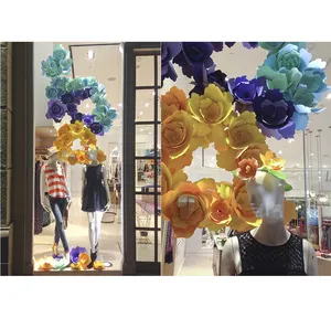 商场优质展示道具橱窗纸艺人造花商品商品