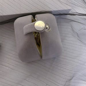 Boîte à bijoux de luxe personnalisée ensemble complet emballage Bracelet boucle d'oreille collier bague boîte à bijoux en velours rose avec Logo - Product Image 6