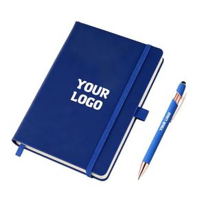 Wholesale <b>A5</b> A6 Business Journals Notebook Pu Leather Hardcover Notebooks Embossed Logo Custom Promotional Gifts - Product Image 1