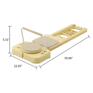 Portable Multifunctional Pilates Slider Board with Resistance <b>Bands</b> for Home Core <b>Workout</b> & Full Body Exercise - Product Image 3
