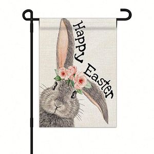 Custom Logo 12x18 Inches Double-Sided <b>Garden</b> <b>Flag</b> for Happy Easter Decor Single-Sided <b>Garden</b> Ornament - Product Image 2