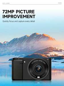 Kamera Digital 72MP 5K dengan Zoom Optik 10X, Fokus Otomatis, Layar Flip untuk Vlogging, Fotografi, dan Pembuat Konten - Product Image 4