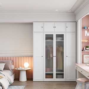 Armoire blanche à 2 portes, meubles de salon, armoire en métal - Product Image 1