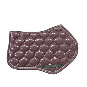 Euro <span class=keywords><strong>Cavall</strong></span> 2025 Signature Jump Signature Coffee Liqueur Colored Horse Training Saddle Pad Cómodo y Duradero para Protección Equina - Product Image 2