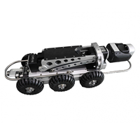 Desenrollado y Recogida Automática de Cables 360 °   Robot de Inspección de Tuberías con Cámara CCTV, con Rotación y Elevación, Robot Rastreador para Inspección de Alcantarillado