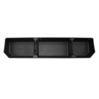Boîte de rangement sous le siège arrière BONULI en PP noir pour Ford F150 16-23, accessoires automobiles de haute qualité détachables