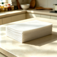 Papier sulfurisé jetable résistant à l'huile, papier anti-graisse résistant à la chaleur pour la cuisson, la grillade et l'emballage alimentaire