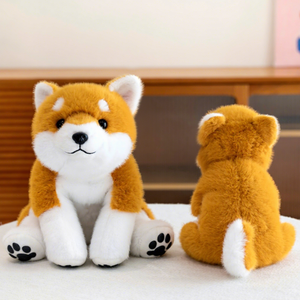 Peluche Realista de <span class=keywords><strong>Shiba</strong></span> <span class=keywords><strong>Inu</strong></span>, Simulación de Perro Akita, Juguete de Peluche Suave para Niños y Adultos, Regalo - Product Image 4