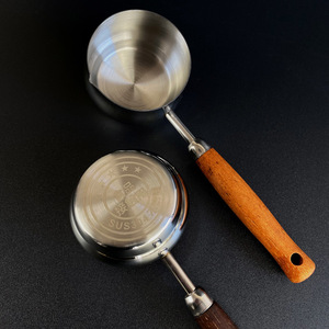 304 Stainless Steel Oil Pouring Pot Long Handle Ladle <b>Soup</b> Ladle For Home Kitchen Use - Product Image 3