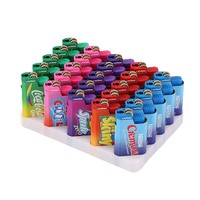 Briquet jetable JUSI anti-explosion à flamme nue avec logo imprimé et roue épaissie