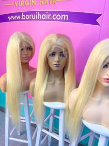 BORUI ยาว613ผมสีบลอนด์มนุษย์<span class=keywords><strong>วิก</strong></span>ผมลูกไม้ - Product Image 5