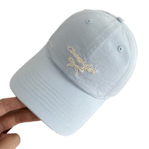 Embroidered <b>Bow</b> Baseball Cap Cotton Yarn Spring Summer Unisex Shade Hat - Product Image 5
