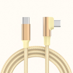 Cable USB C a USB tipo C de carga rápida de 10 pies con codo trenzado de aleación de aluminio de 90 grados 5A para iPhone 17 <span class=keywords><strong>Samsung</strong></span> Huawei - Product Image 4