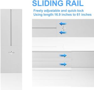 Ensemble de kit d'évent de porte coulissante ou de fenêtre avec joint de sas de climatiseur <span class=keywords><strong>mobile</strong></span> joint de fenêtre de déflecteur pour application domestique Type de <span class=keywords><strong>tuyau</strong></span> - Product Image 4