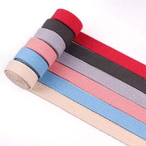 Heavy Duty Cotton Webbing 2 Inch 50mm Ribbon Cotton Webbing,Acrylic Jacquard Give Free For Stock Webbing Polyester / Cotton