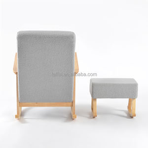 Silla Mecedora de Madera Moderna, Portátil y Ajustable para la Lactancia Nocturna del Bebé, para el Dormitorio de la Madre y el Apartamento - Product Image 5