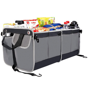 Foldable Plastic Cloth Work Truck SUV Back <strong>Seat</strong> Organizer Box Trunk Cargo Holder Garage Shees Tools Bag Travel Foldable SUV Back