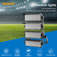 Luz Comercial para Campo de Fútbol de 150W 300W 450W 600W, Módulo Proyector para Exteriores Montado en Poste, Focos LED para Estadio
