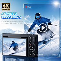 Appareil photo numérique rétro CCD DC18 4K Y2K avec zoom optique et stabilisation d'image pour la photographie, caméra de vlogging esthétique vintage avec écran rotatif