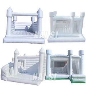 Castillo inflable blanco <span class=keywords><strong>con</strong></span> tobogán acuático, castillo inflable <span class=keywords><strong>de</strong></span> calidad comercial <span class=keywords><strong>para</strong></span> <span class=keywords><strong>alquiler</strong></span> en bodas, fiestas y <span class=keywords><strong>eventos</strong></span>. - Product Image 4