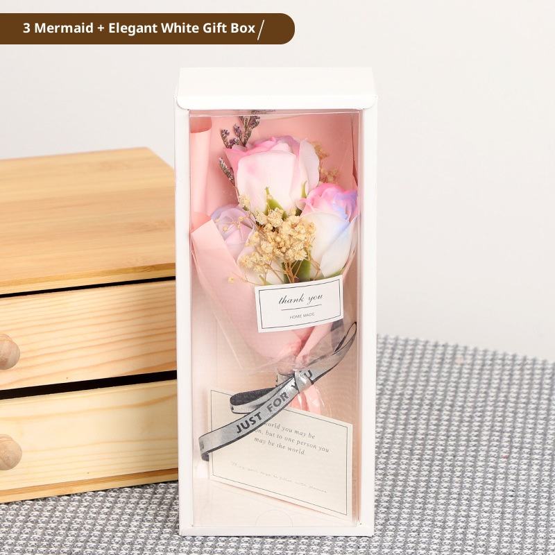 Ji นางเงือก3ตัว + กล่องของขวัญสีขาว