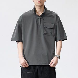 Camisa Hawaiana de Poliéster/Nylon Tejida al por Mayor con Logotipo Personalizado, Camisa Casual de Playa para Hombre, de Manga Corta, Secado Rápido, Unisex - Product Image 2