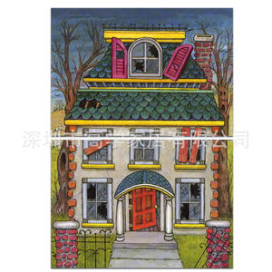 Nuevos Imanes Divertidos para Refrigerador con Diseño de Casa Embrujada para Comercio Electrónico Transfronterizo, Crea Tu Propia Decoración de Halloween, Imanes Promocionales - Product Image 3