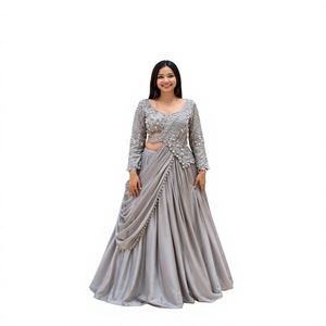 Elegant <b>Green</b> <b>Silk</b> Salwar Kameez With Gold Embroidery Ankle-Length Traditional Wear For Women India Pakistan Wedding - Product Image 1