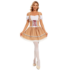 Disfraces de Halloween y Oktoberfest para <span class=keywords><strong>Mujer</strong></span>, Conjuntos de Vestidos de Camarera de Bar, Vestidos de Sirvienta de Cafetería, Disfraces de Fiesta de <span class=keywords><strong>Carnaval</strong></span> - Product Image 6