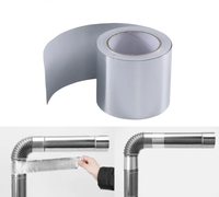 Ruban adhésif en aluminium pour l'étanchéité des tuyaux d'extraction de fumée, réparation des fuites, isolation thermique, résistant à la température