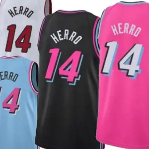 Men's Miami Heat Jersey, Tyler Herro Basketball Uniform #14