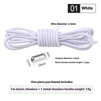 27 Nouveaux lacets élastiques pour adultes, couleurs spéciales noir, blanc, rouge, vert, fabriqués en polyester durable - pour hommes et femmes