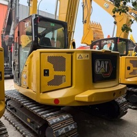 Excavatrice sur chenilles d'occasion CAT 312D2 à châssis compact et cabine climatisée, économe en carburant, pour les projets de fouilles de fondations de pipelines municipaux