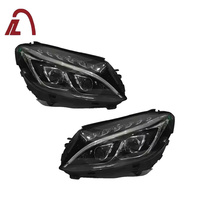 Phares à LED pour Mercedes-Benz Classe C C180 C200 C26 C300 W205, configuration haut de gamme, double lentille LED, 12V, accessoires de voiture