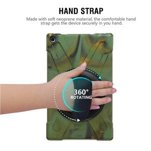 MoKo — coque de protection rotative à 360 ° pour PC portable, avec sangle d'épaule et sangle à main, compatible avec <span class=keywords><strong>Amazon</strong></span> Fire HD <span class=keywords><strong>10</strong></span> et 2017/2019 - Product Image 6
